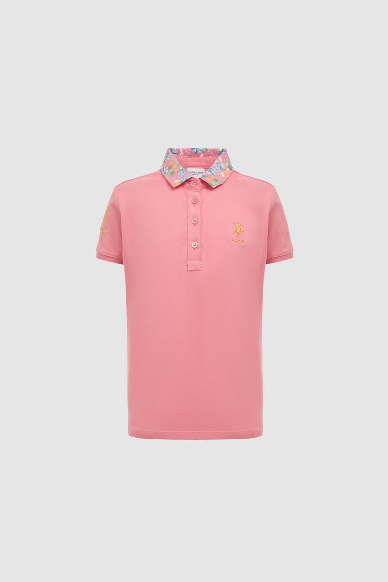 Kız Çocuk Pembe Basic Tişört - 50298192037