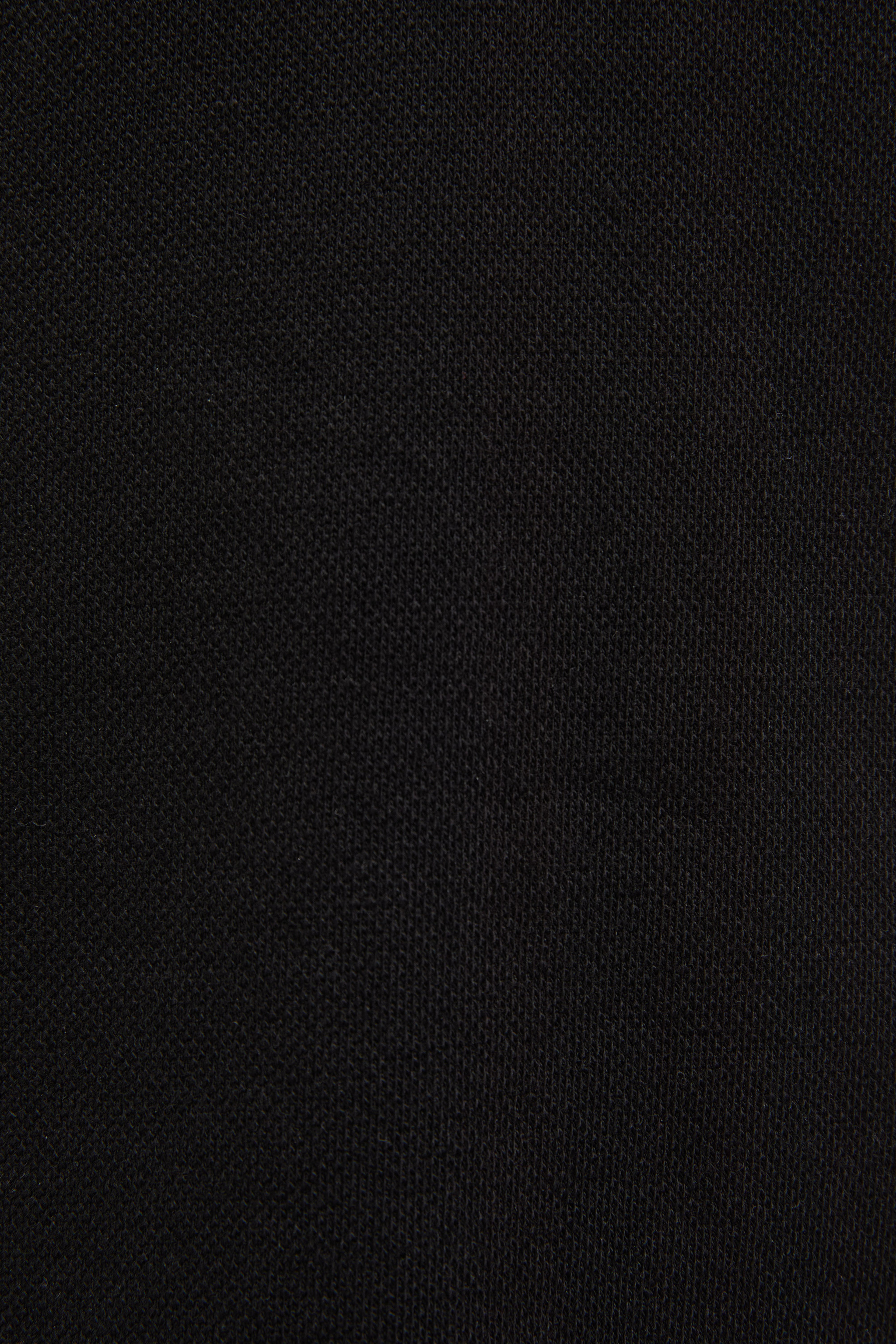 Kız Çocuk Polo Yaka Siyah Basic Tişört