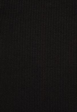 Kız Çocuk Bisiklet Yaka Siyah Basic Tişört - 50325610028