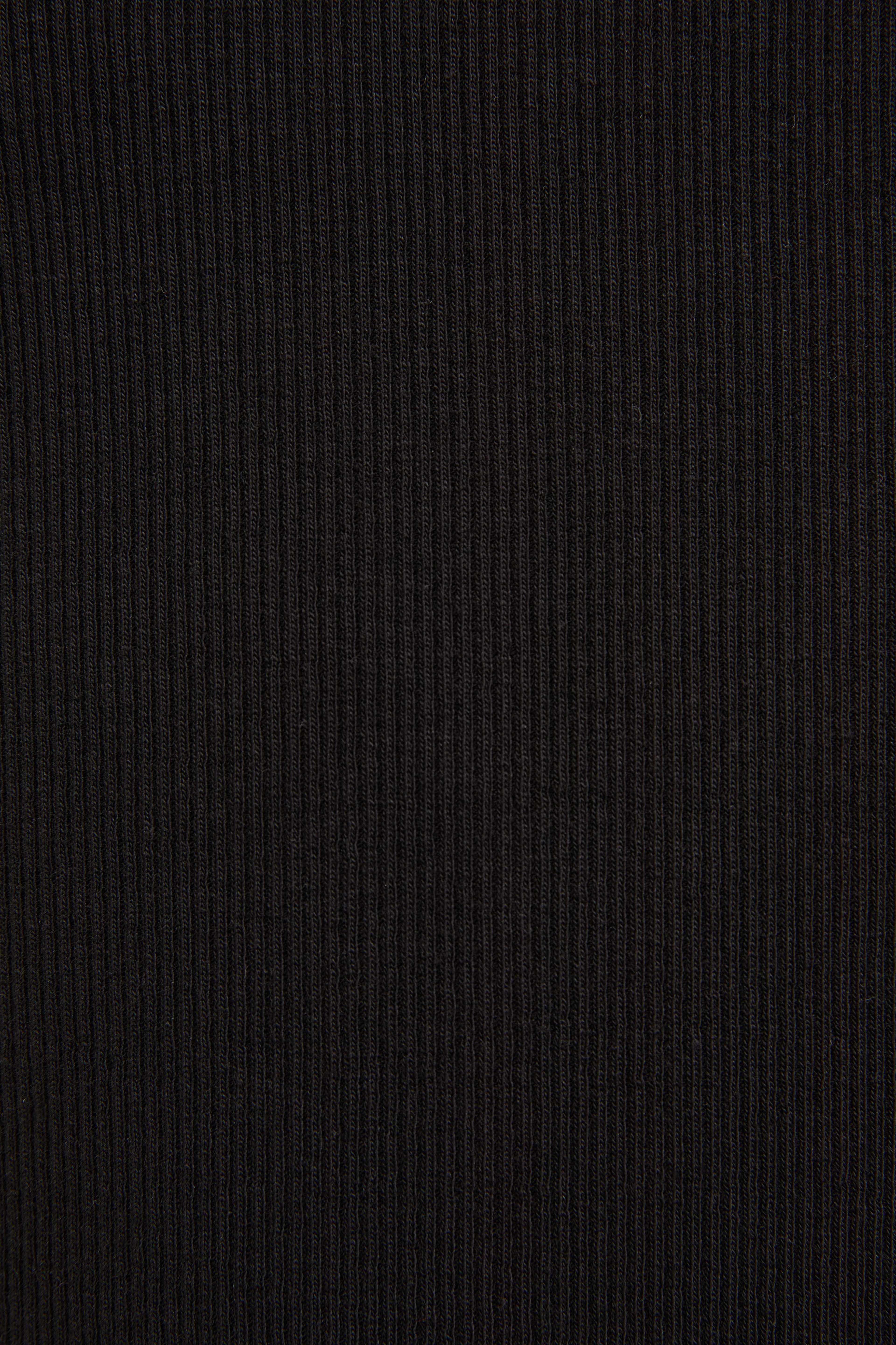 Kız Çocuk Bisiklet Yaka Siyah Basic Tişört - Image 7