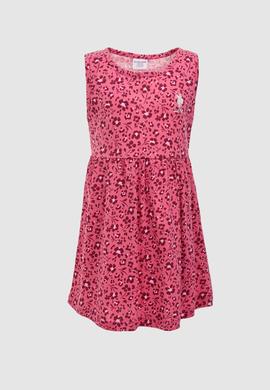 Kız Çocuk Pembe Bisiklet Yaka Elbise - 50327332007