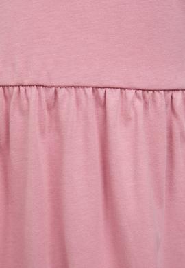 Kız Çocuk Pembe Bisiklet Yaka Elbise - 50327336004