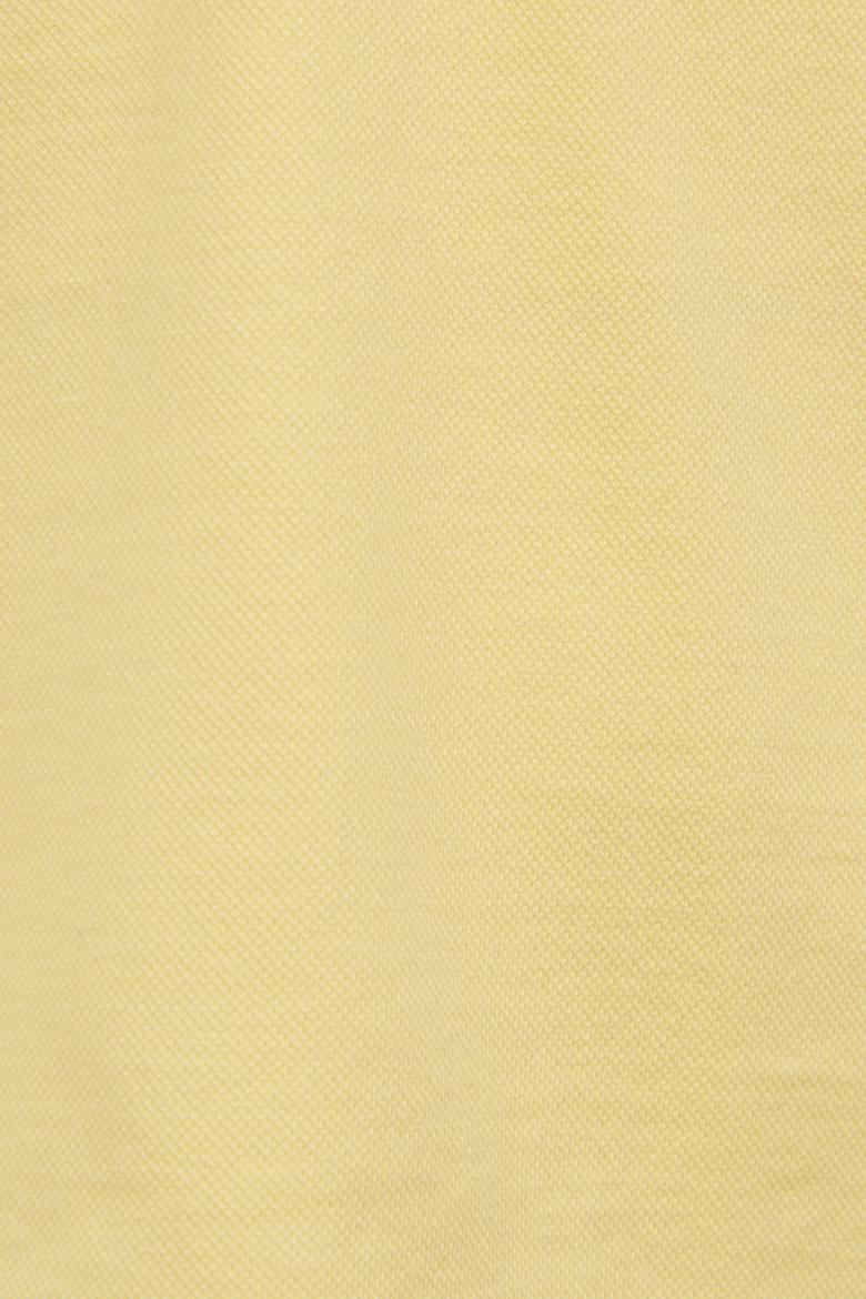 Kız Çocuk Polo Yaka Açık Sarı Basic Tişört - 50328218090