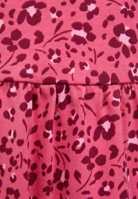 Kız Çocuk Pembe Bisiklet Yaka Elbise - 50327332007