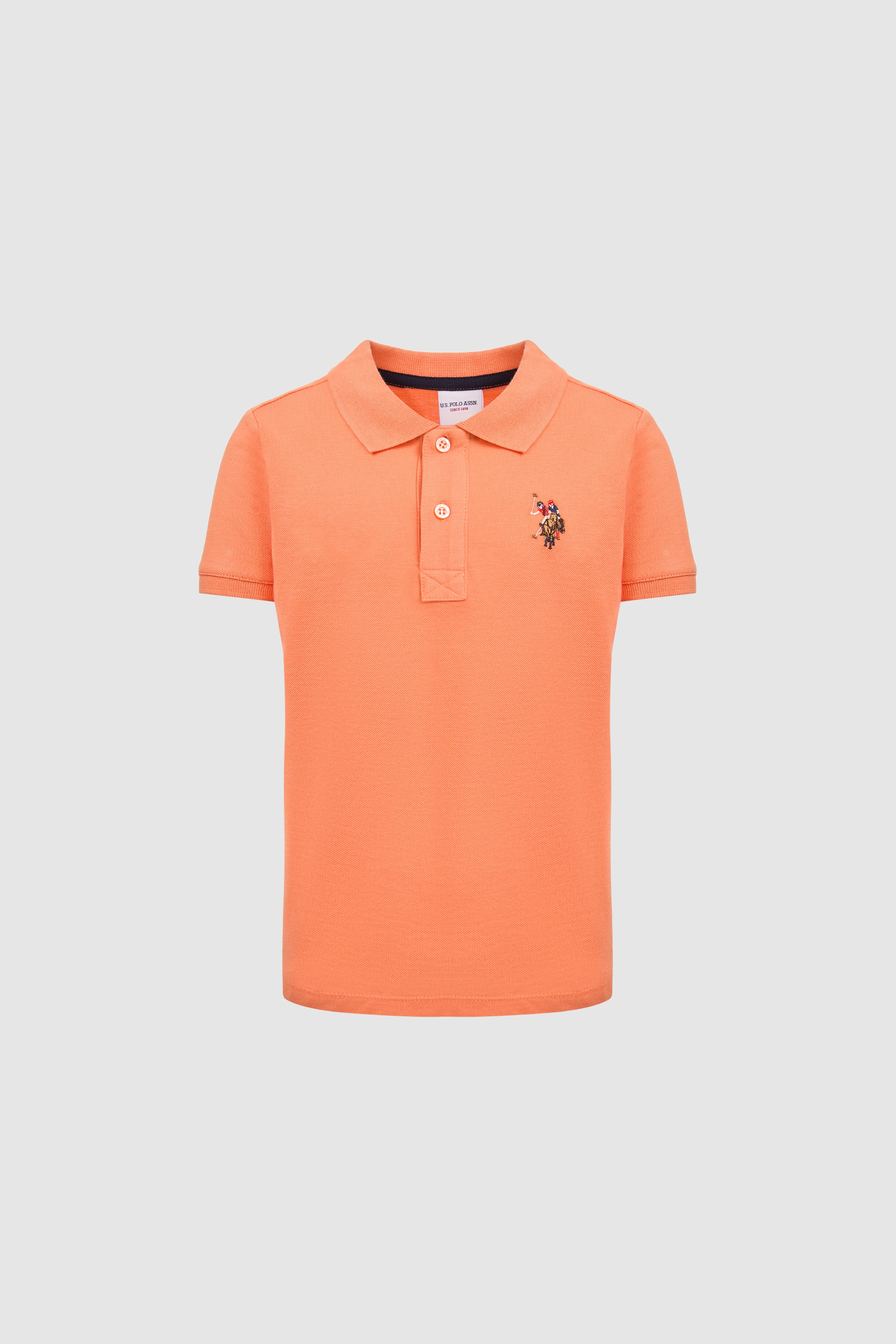 Erkek Çocuk Turuncu Polo Yaka Basic Tişört