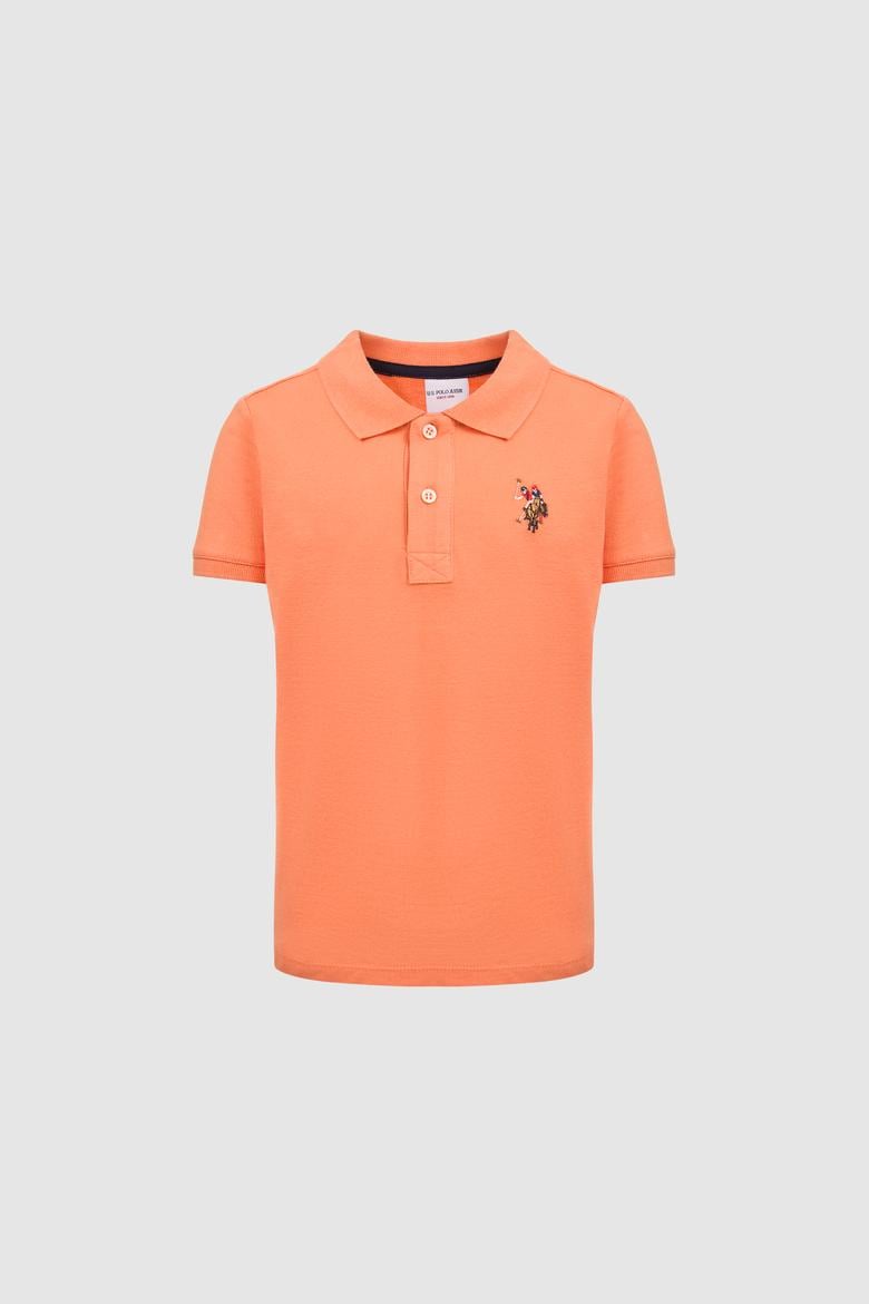 Erkek Çocuk Turuncu Polo Yaka Basic Tişört - 50325608100
