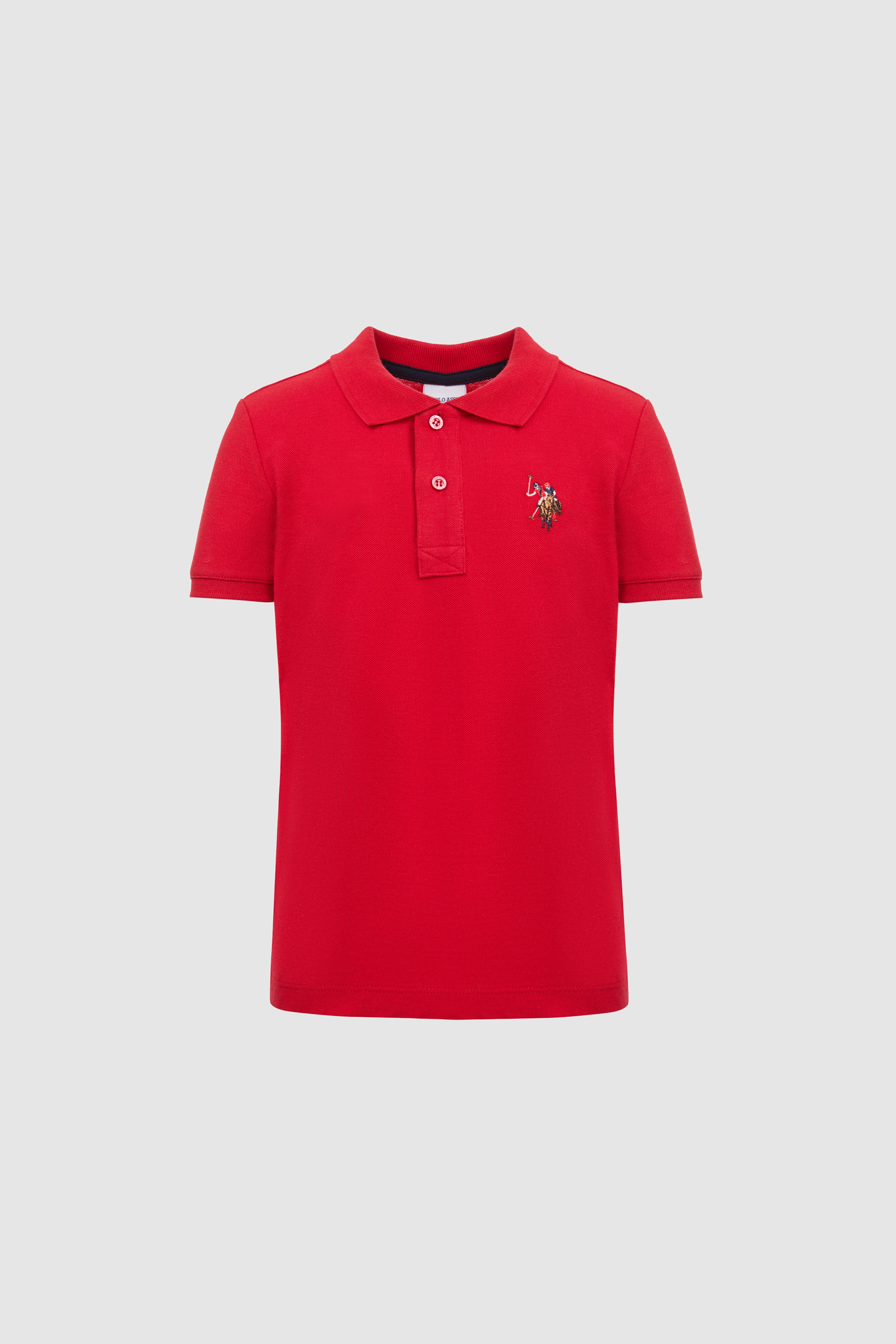 Erkek Çocuk Kırmızı Polo Yaka Basic Tişört