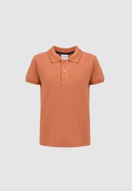 Erkek Çocuk Gül Kurusu Polo Yaka Basic Tişört - 50325608036