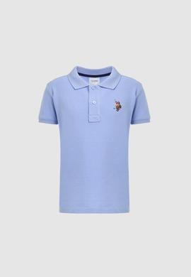 Erkek Çocuk Lavanta Polo Yaka Basic Tişört - 50325608163