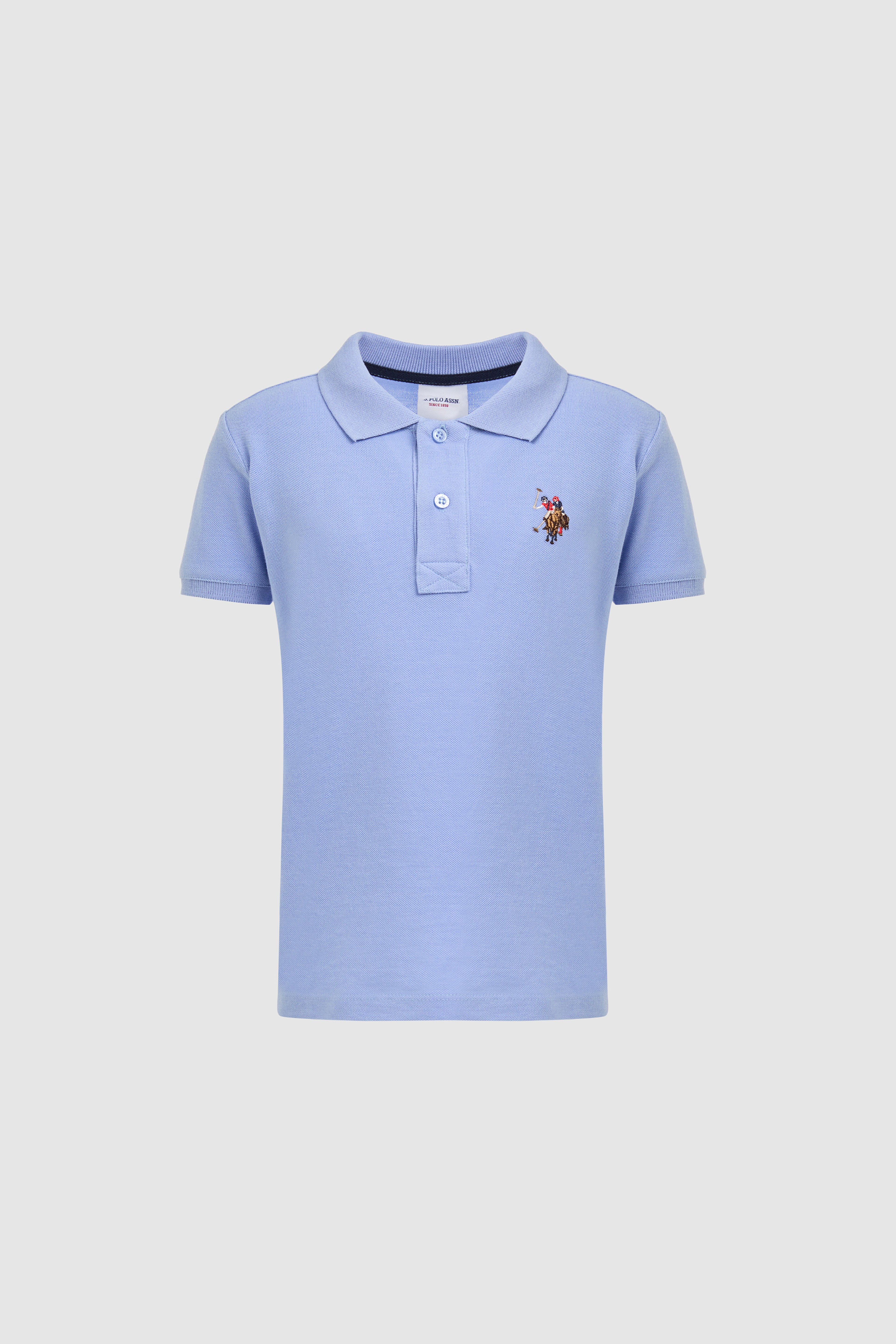 Erkek Çocuk Lavanta Polo Yaka Basic Tişört - Image 6