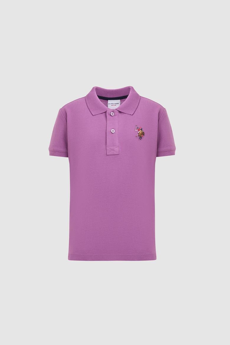 Erkek Çocuk Menekşe Polo Yaka Basic Tişört - 50325608072