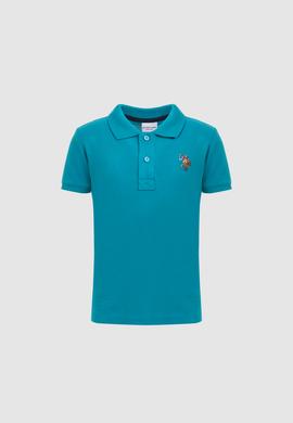 Erkek Çocuk Petrol Polo Yaka Basic Tişört - 50325608154