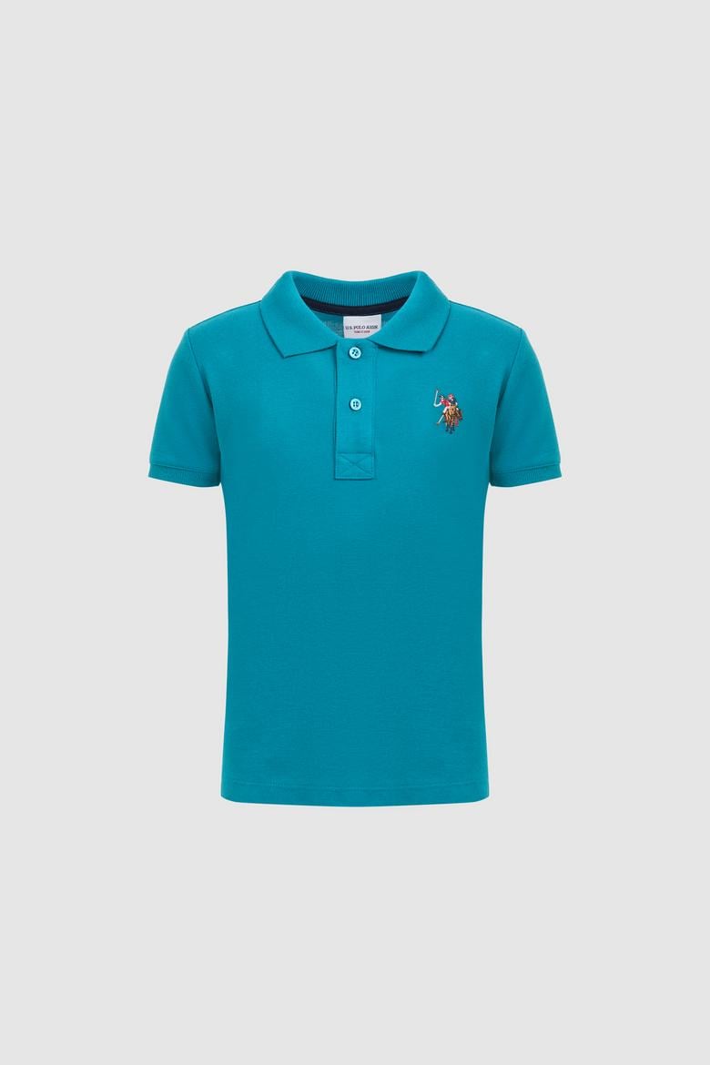 Erkek Çocuk Petrol Polo Yaka Basic Tişört - 50325608154