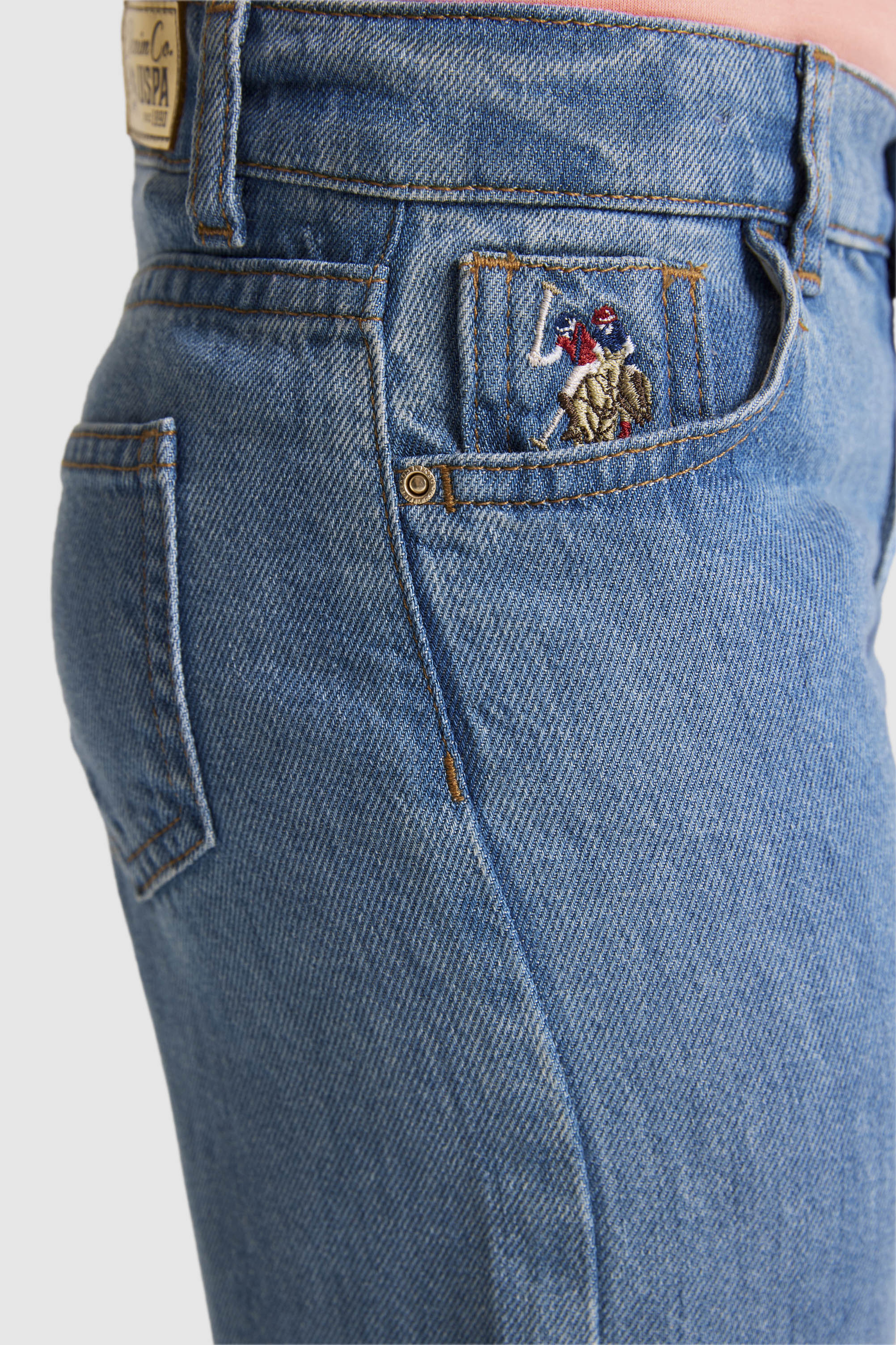 Kız Çocuk Açık Mavi Jean Pantolon - Image 5