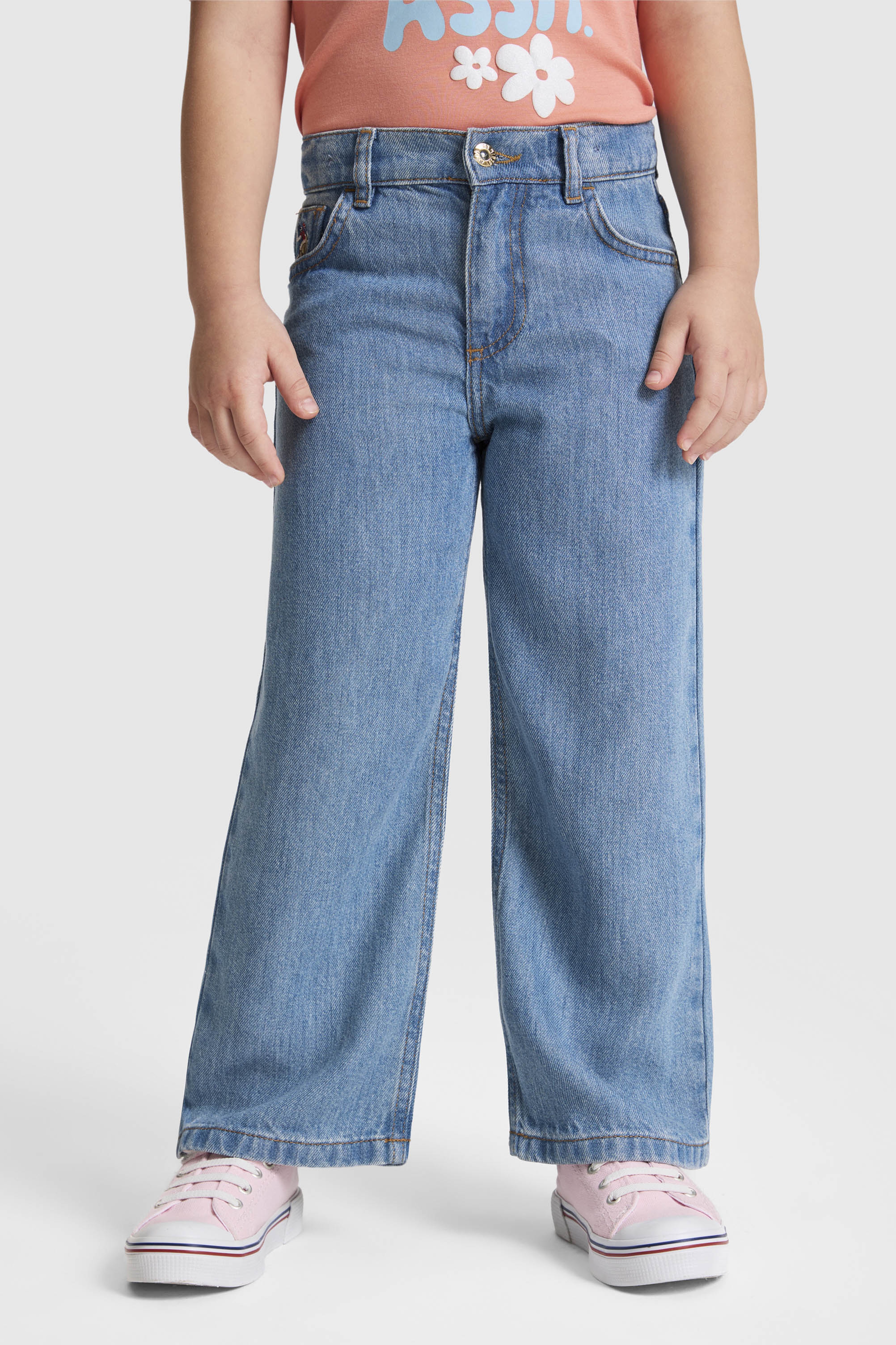 Kız Çocuk Açık Mavi Jean Pantolon - Image 2