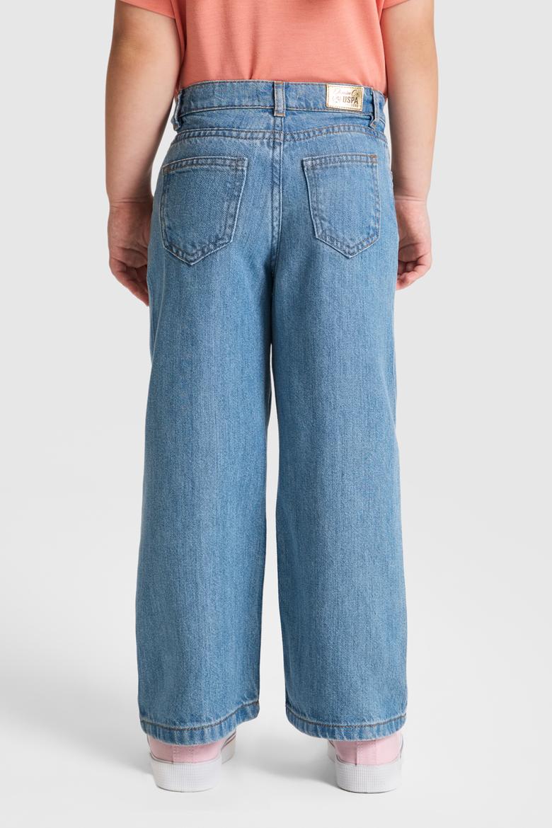 Kız Çocuk Açık Mavi Jean Pantolon - 50324013009