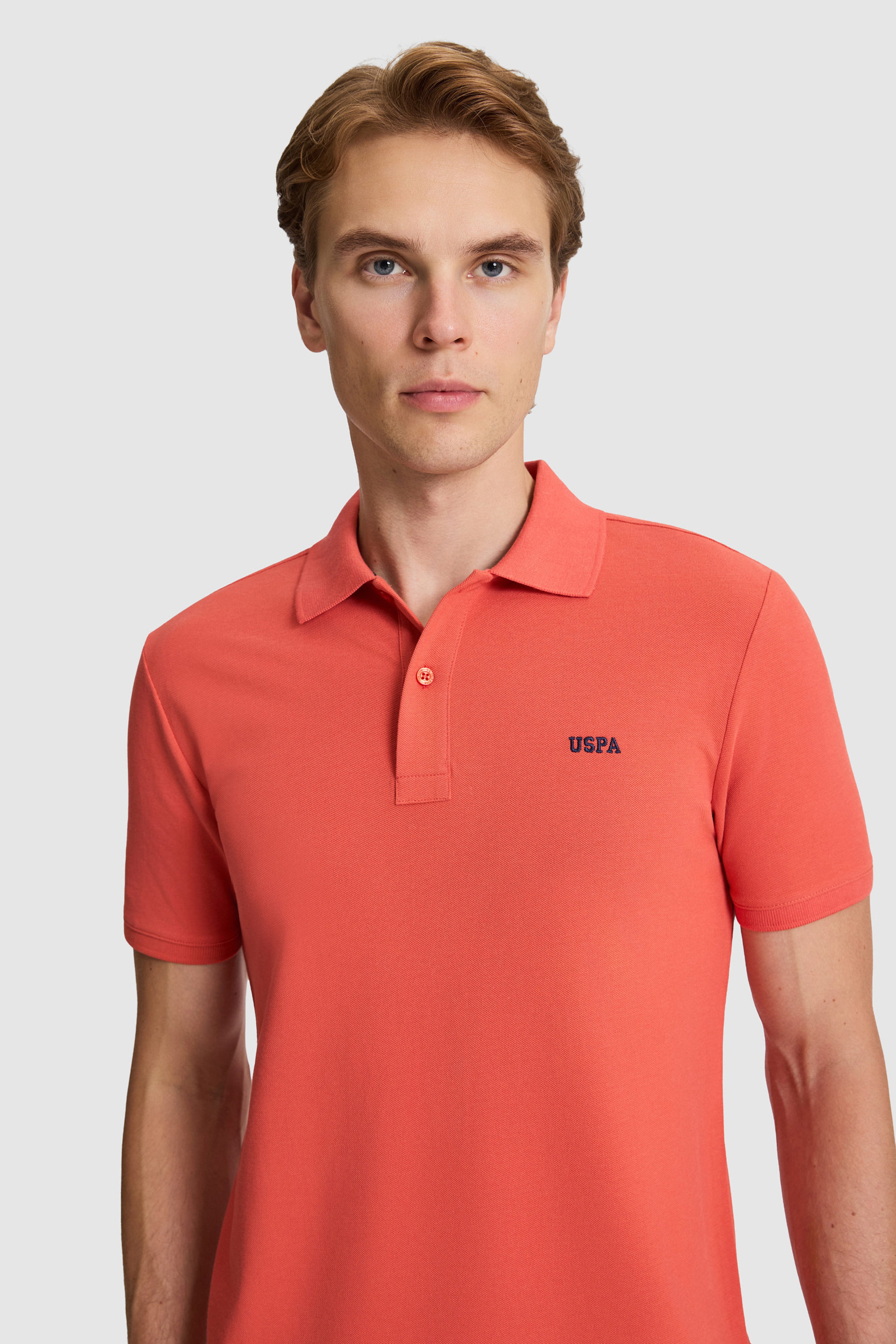 Erkek Kremit Regular Fit Polo Yaka Basic Tişört