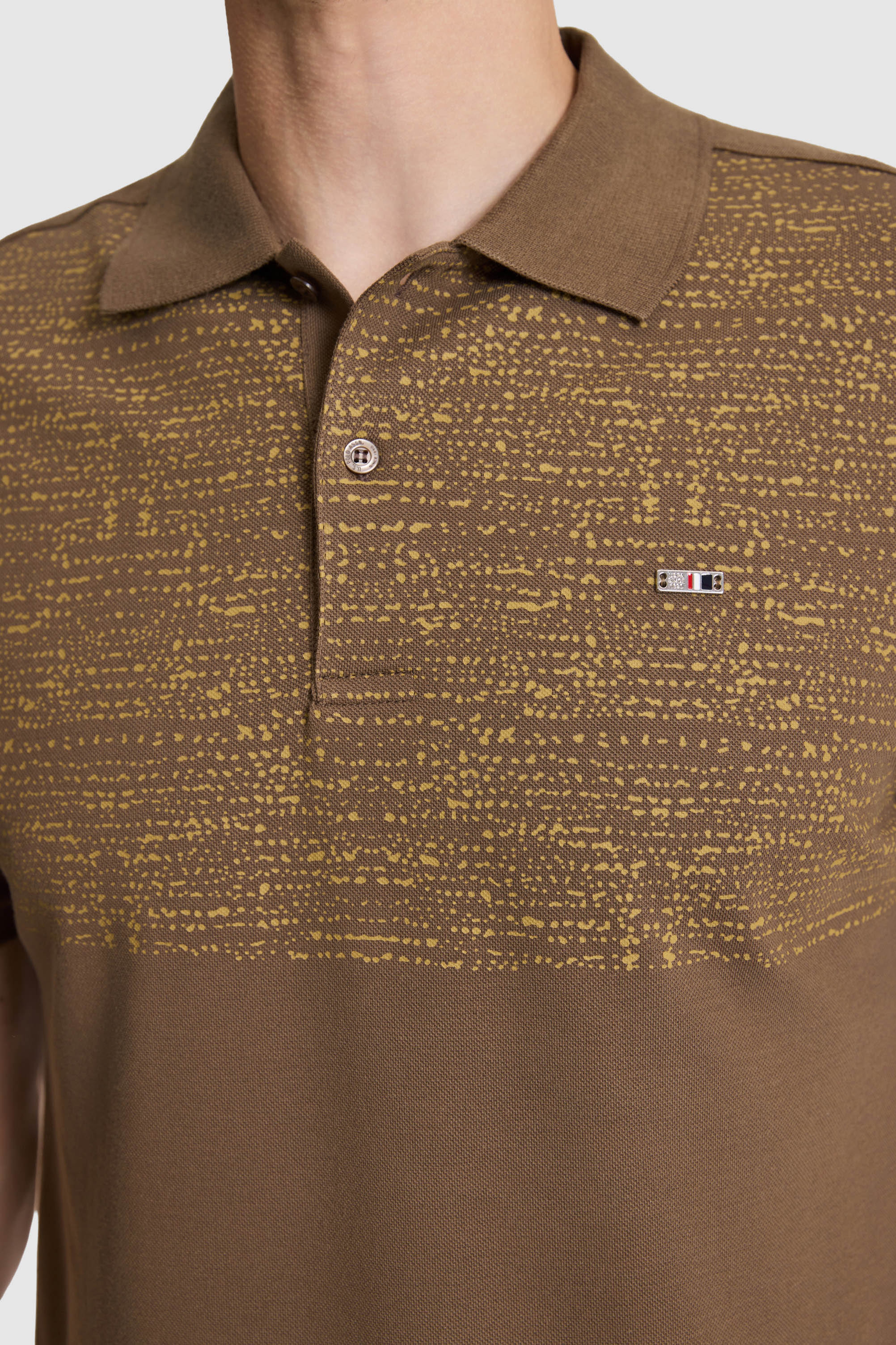 Erkek Kahverengi Regular Fit Polo Yaka Tişört - Image 6