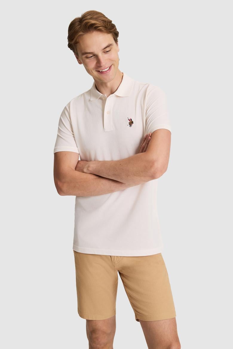 Erkek Krem Basic Tişört - 50326972067