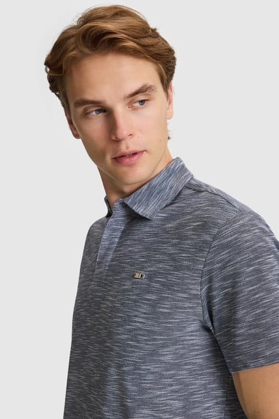 Erkek Lacivert Regular Fit Polo Yaka Tişört