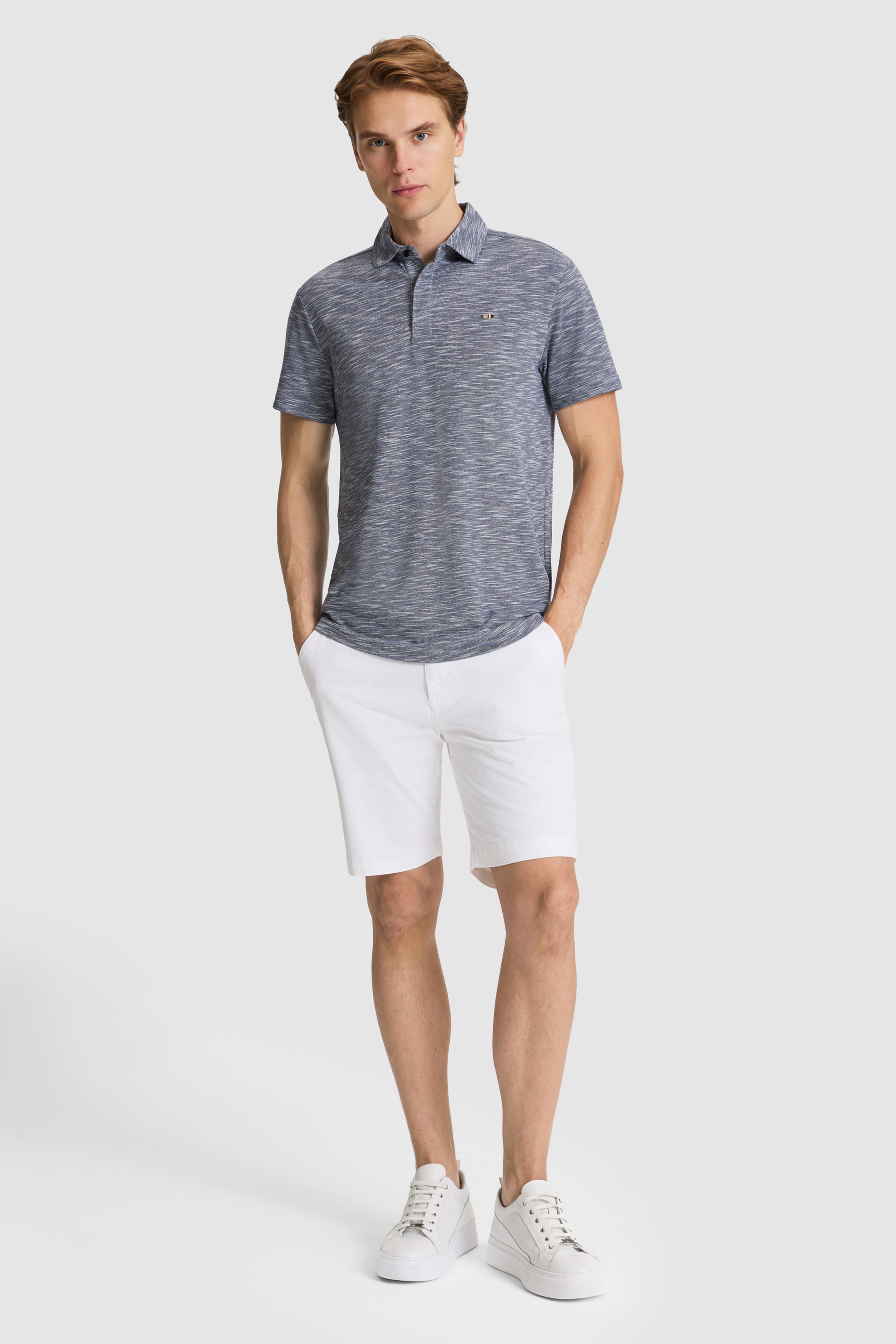 Erkek Lacivert Regular Fit Polo Yaka Tişört