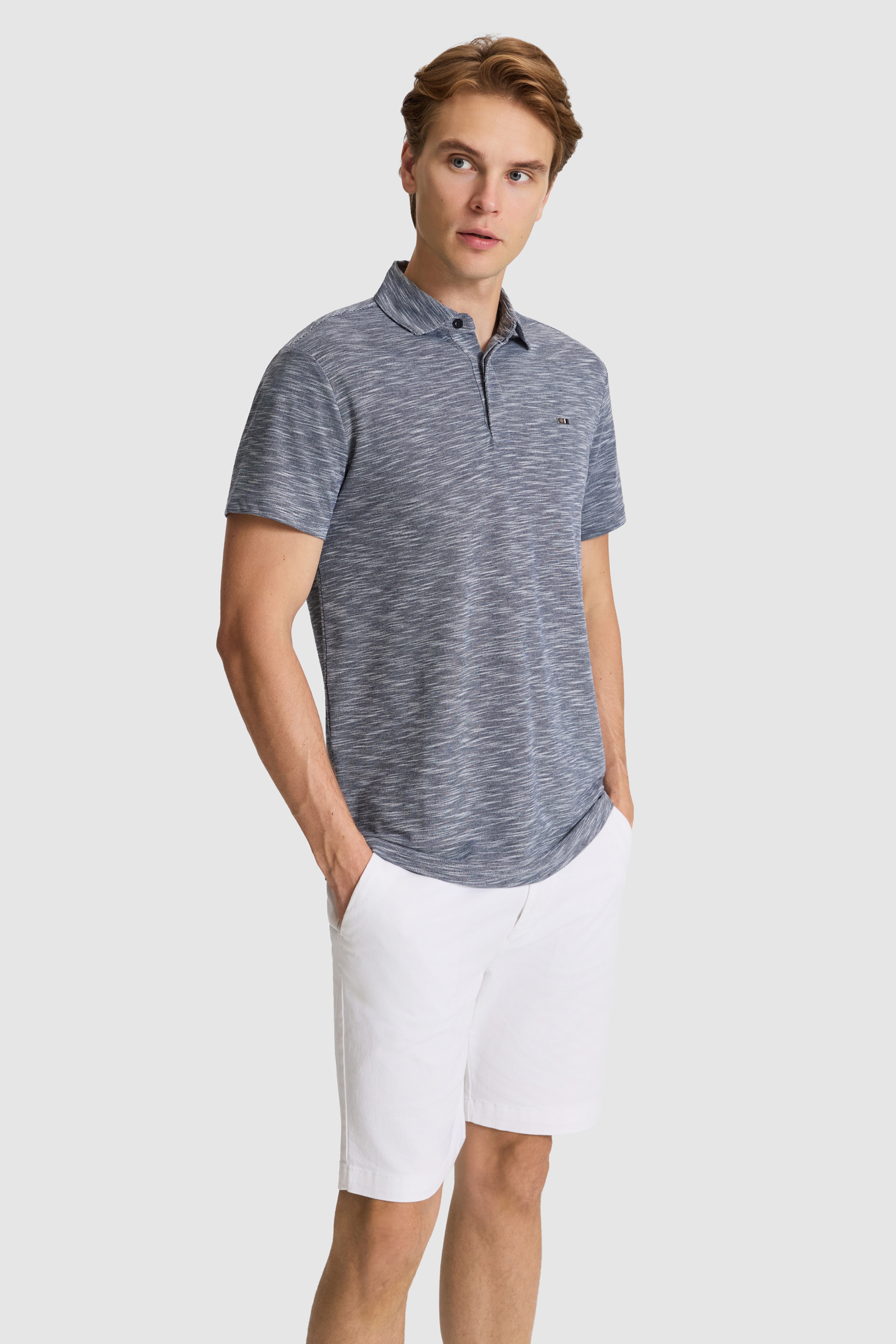Erkek Lacivert Regular Fit Polo Yaka Tişört