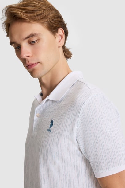 Erkek Mavi Regular Fit Polo Yaka Tişört