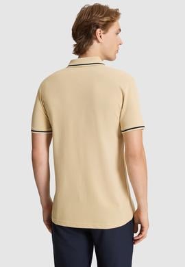 Erkek Bej Basic Tişört - 50326975012