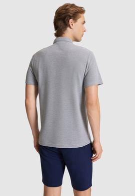 Erkek Gri Melanj Basic Tişört - 50326980034
