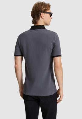 Erkek Antrasit Regular Fit Polo Yaka Basic Tişört - 50326978003