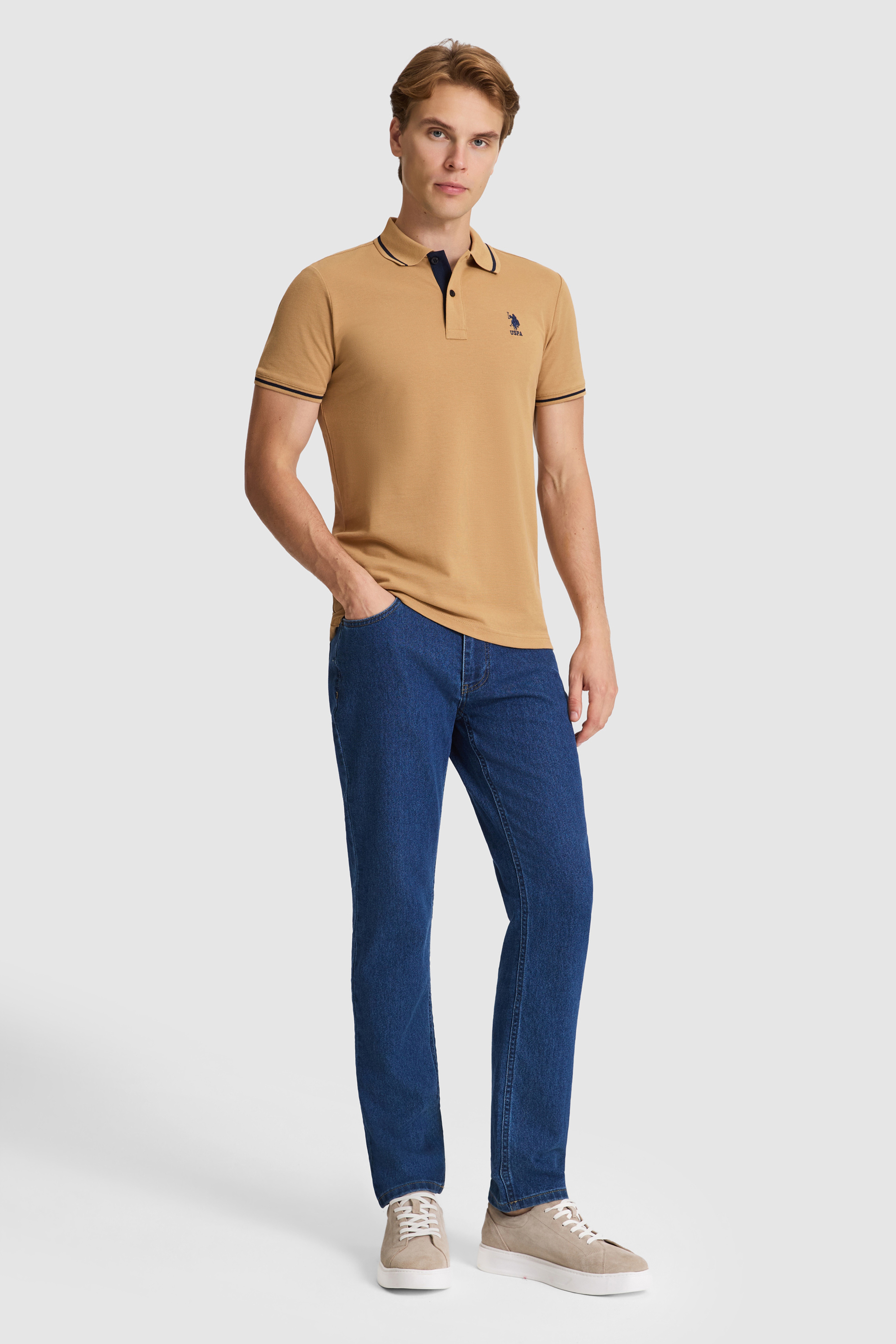 Erkek Coconut Slim Fit Polo Yaka Basic Tişört - Image 4