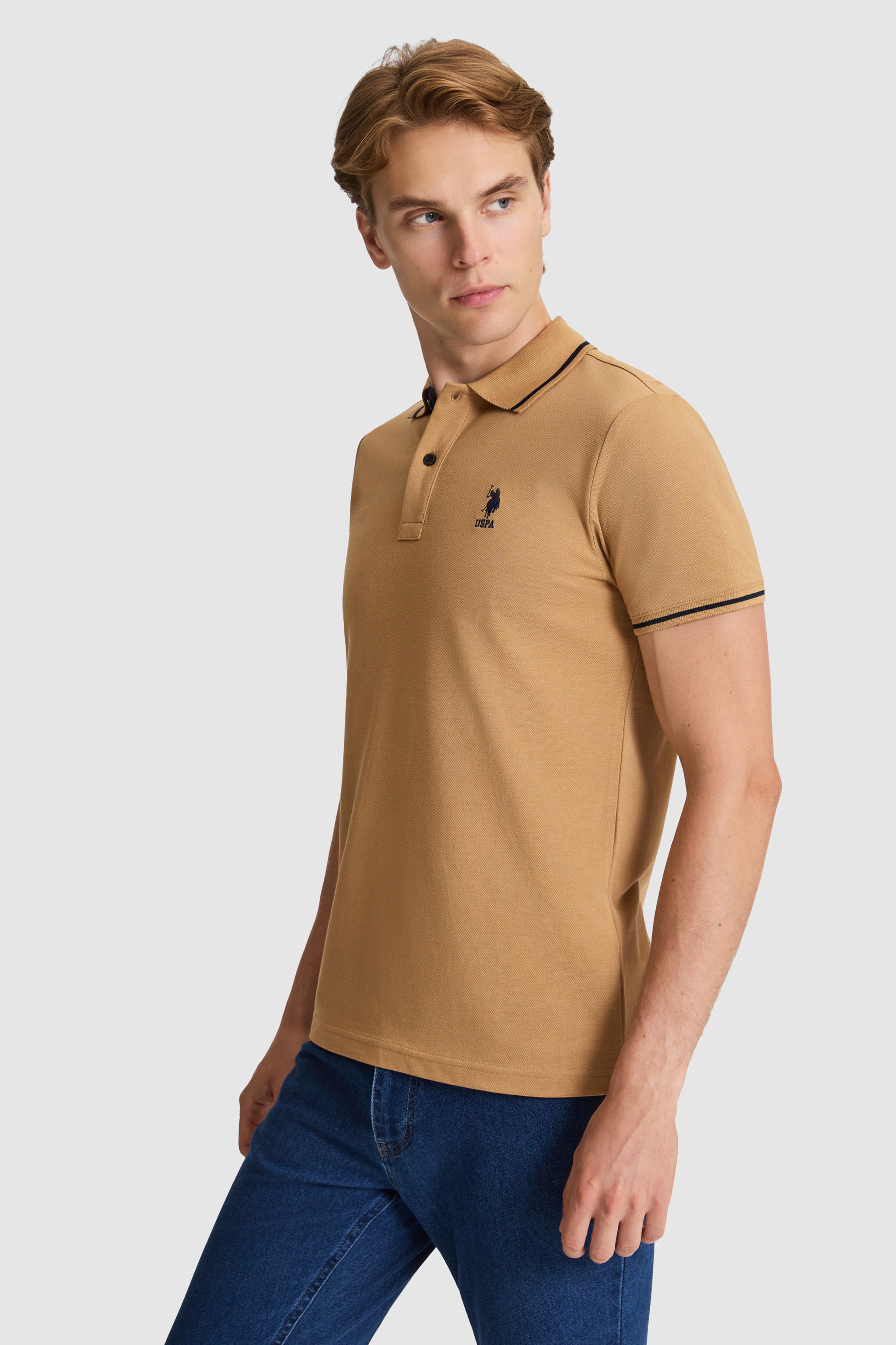 Erkek Coconut Slim Fit Polo Yaka Basic Tişört