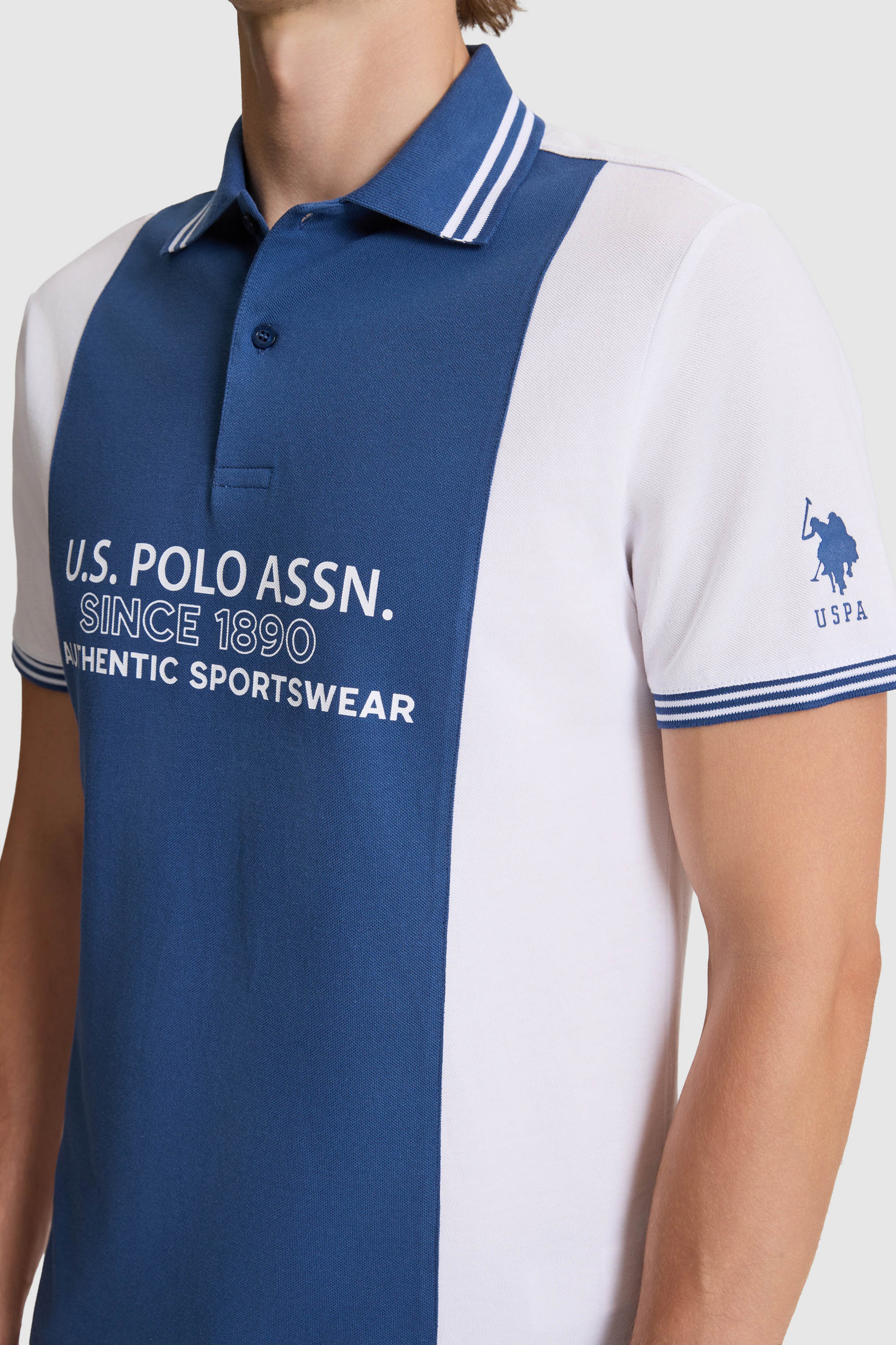Erkek Açık Lacivert Regular Fit Polo Yaka Tişört