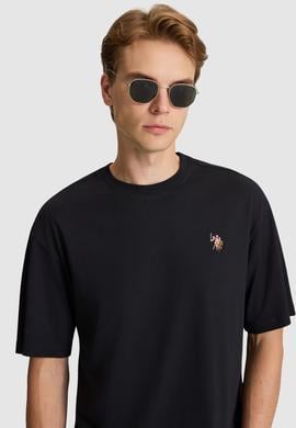Erkek Siyah Basic Tişört - 50326993034