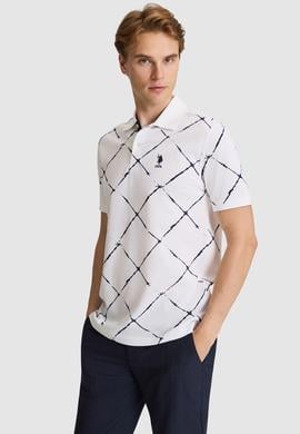 Erkek Beyaz Regular Fit Polo Yaka Tişört - 50326954001