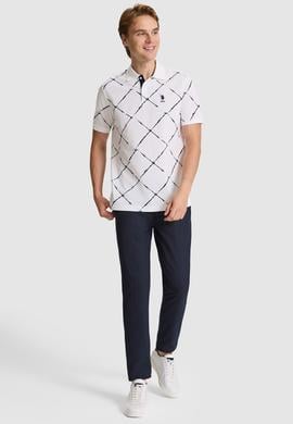 Erkek Beyaz Regular Fit Polo Yaka Tişört - 50326954001