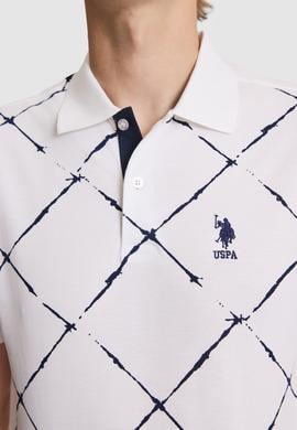 Erkek Beyaz Regular Fit Polo Yaka Tişört - 50326954001