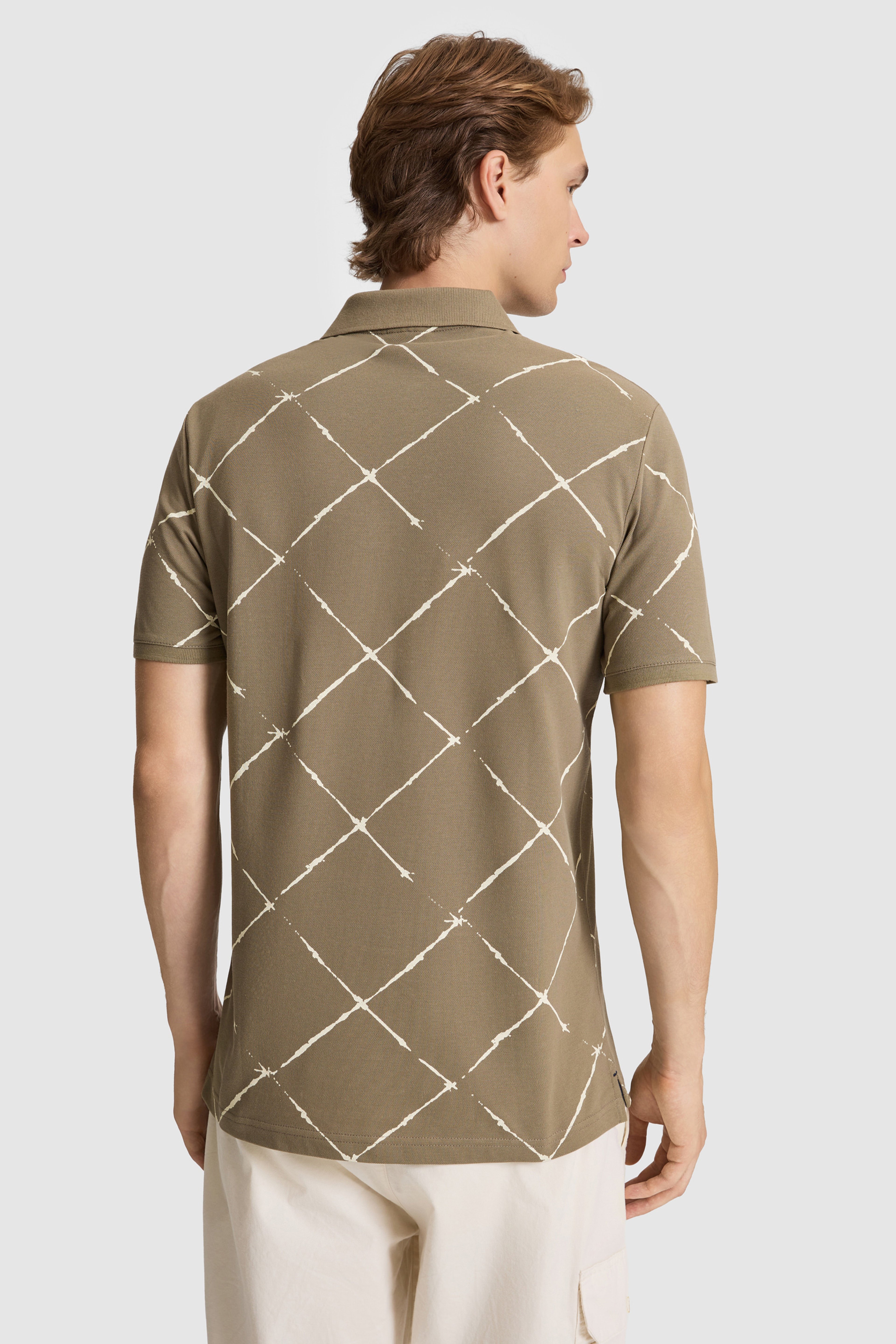 Erkek Haki Regular Fit Polo Yaka Tişört - Image 5