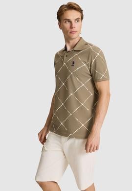 Erkek Haki Regular Fit Polo Yaka Tişört - 50326954012