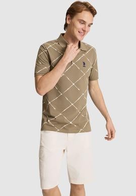 Erkek Haki Regular Fit Polo Yaka Tişört - 50326954012