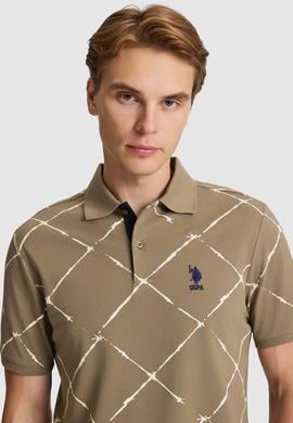 Erkek Haki Regular Fit Polo Yaka Tişört - 50326954012