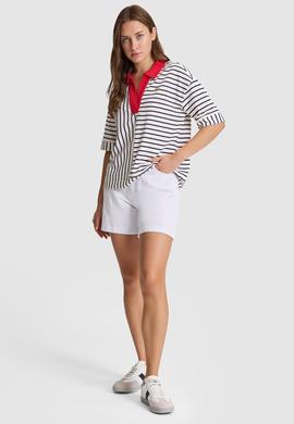 Kadın Lacivert Polo Yaka Tişört - 50324922001