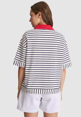 Kadın Lacivert Polo Yaka Tişört - 50324922001