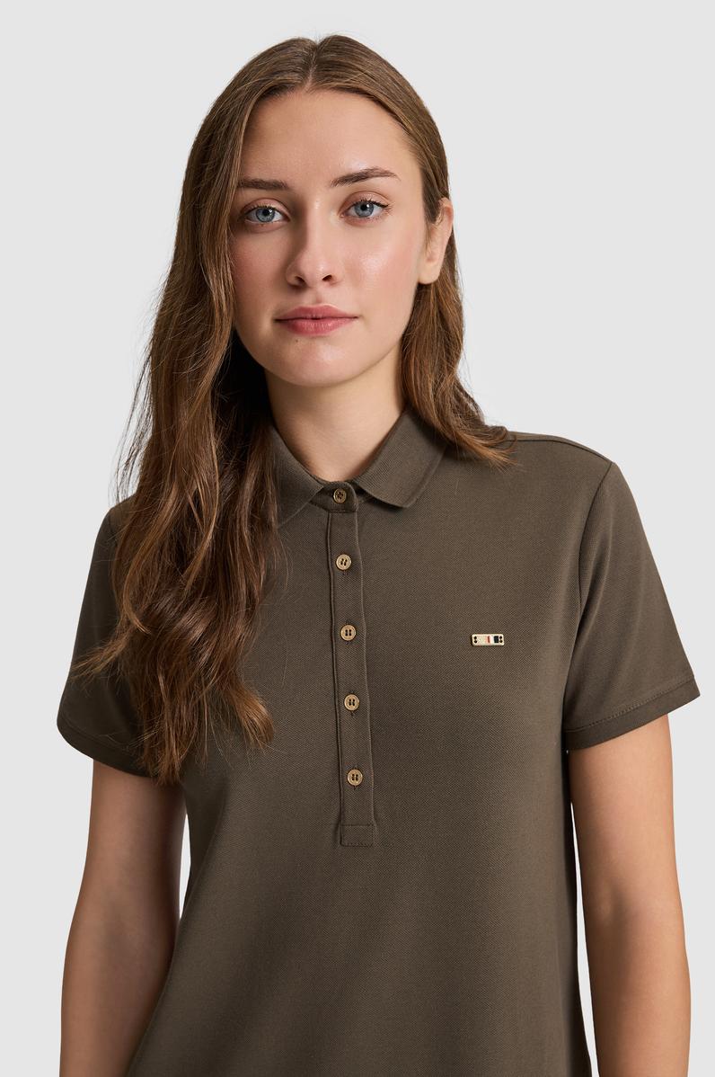 Kadın Koyu Haki Örme Elbise
