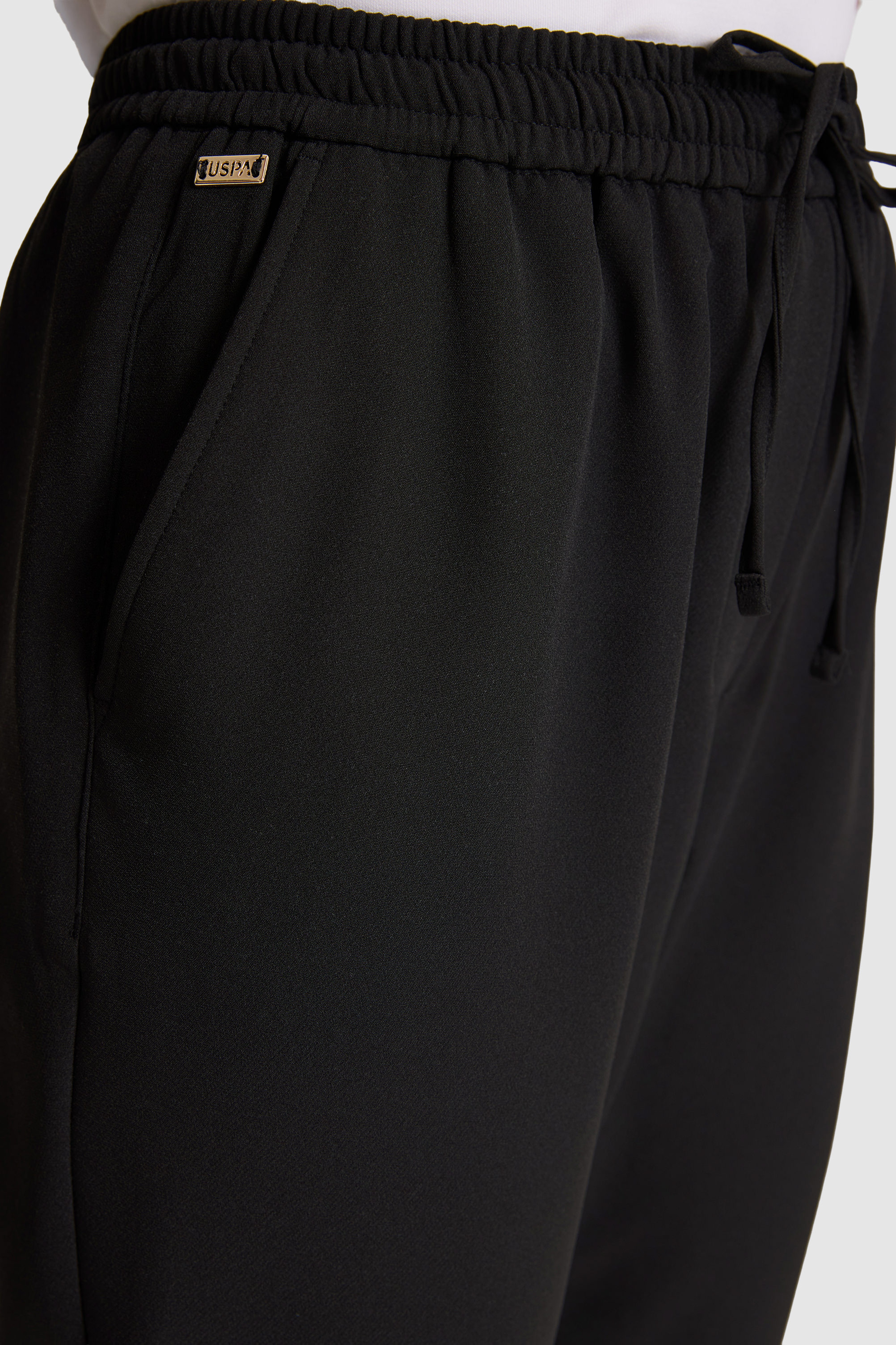 Kadın Siyah Kanvas Pantolon - Image 7