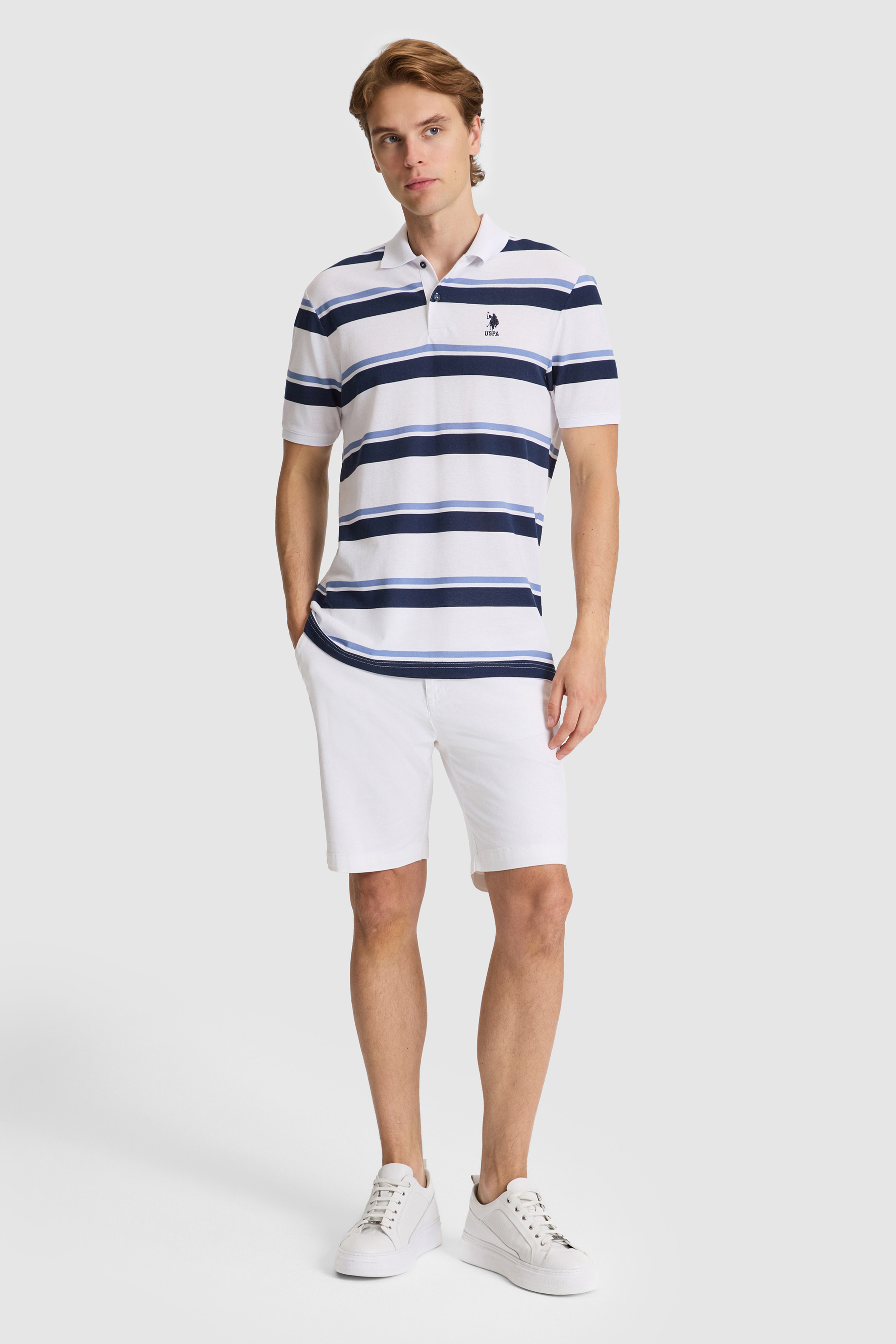 Erkek Lacivert Regular Fit Polo Yaka Tişört