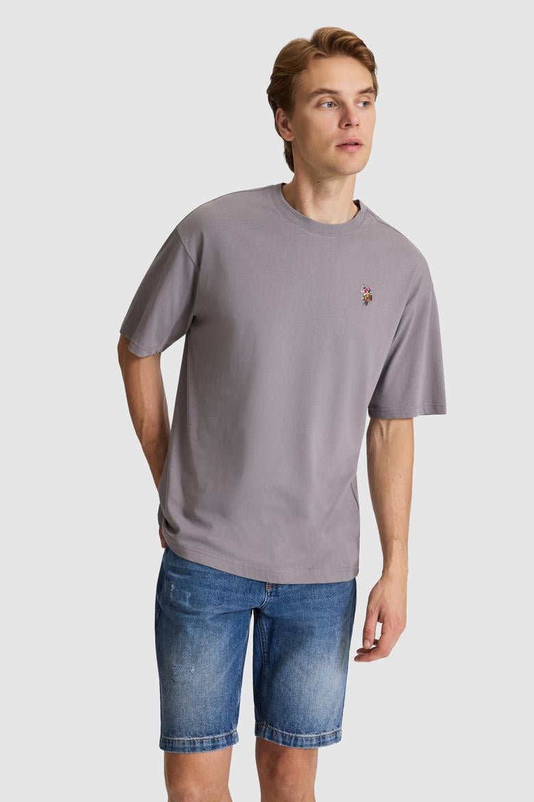 Erkek Gri Basic Tişört - 50326993001