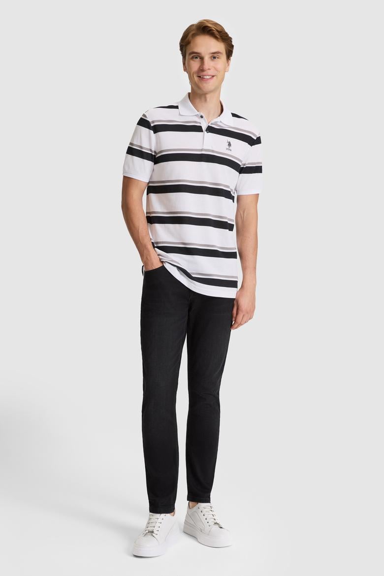 Erkek Siyah Regular Fit Polo Yaka Tişört - 50326934014