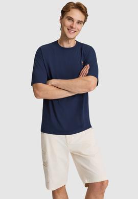 Erkek Lacivert Basic Tişört - 50326993031