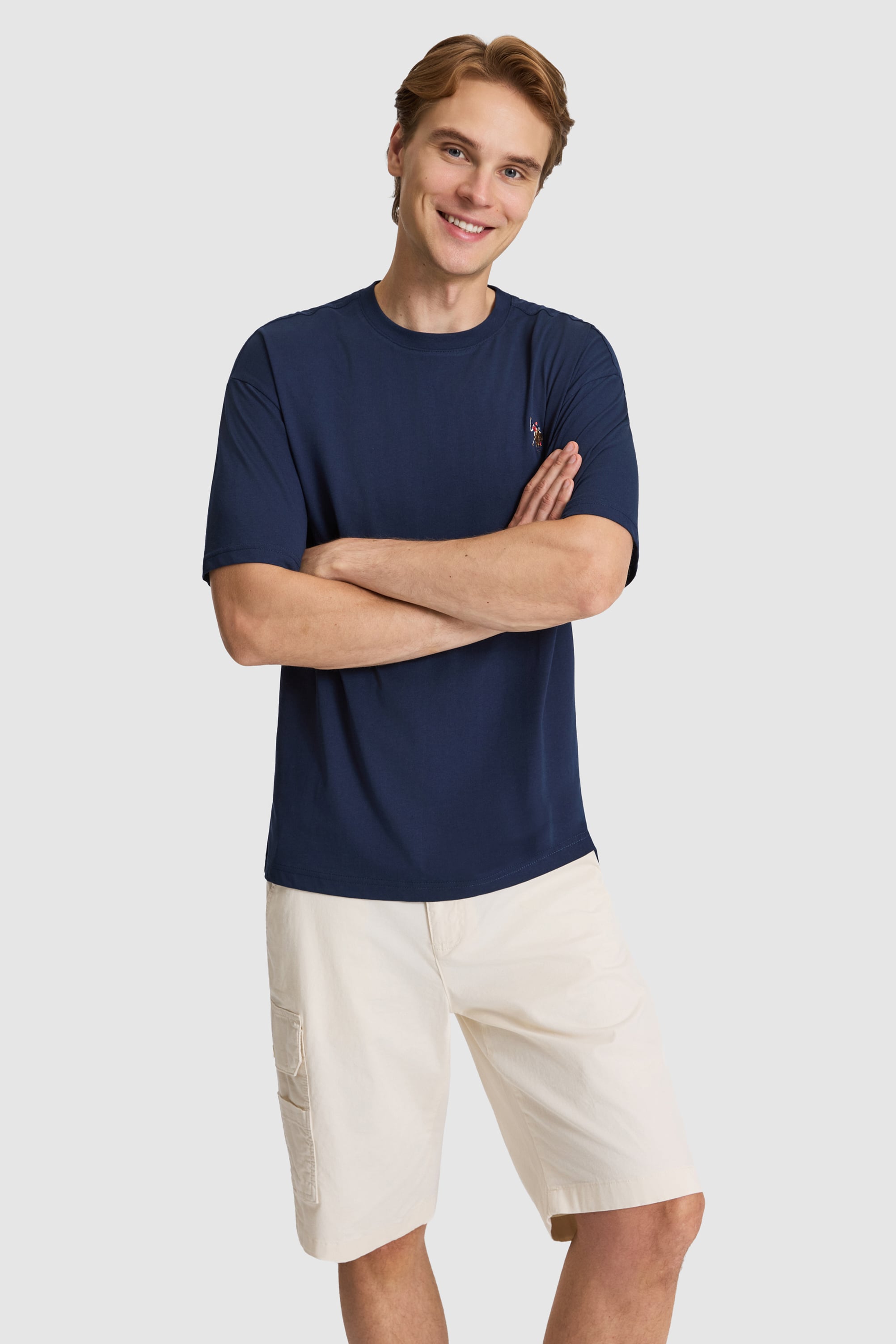 تی شرت یقه گرد ریلکس مردانه یو اس پولو | U.S. Polo Assn. - تصویر 3